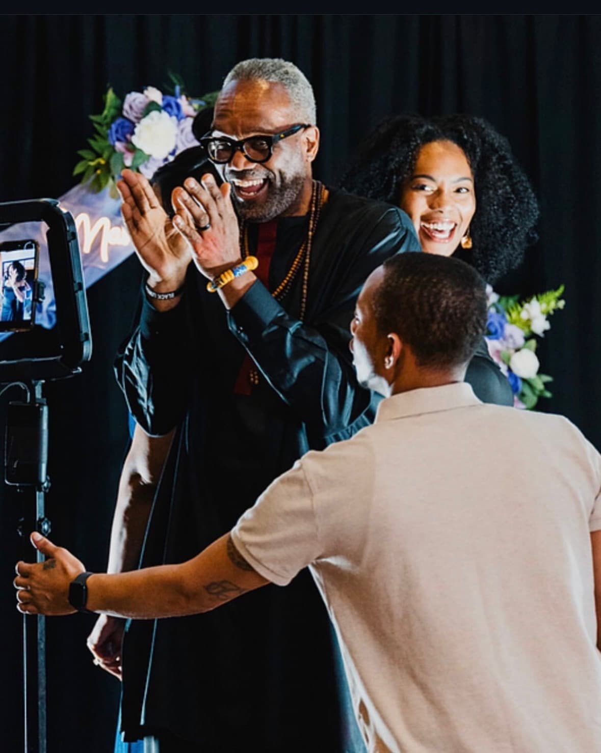 101 Friends photo booth at a Tacoma event
